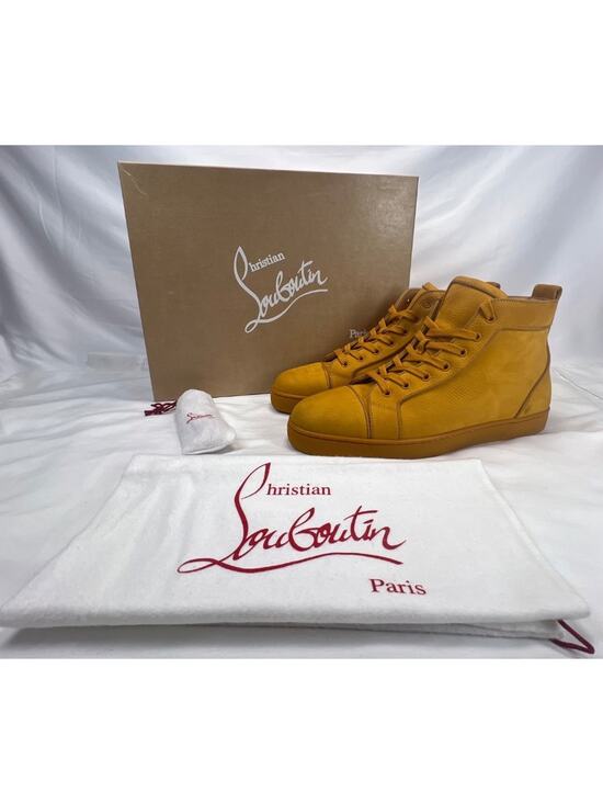 Christian Louboutin - Orlato Flats - US 10.5 - Yellow/Suede - SPB-CA 340386 main image 7